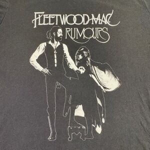 Fleetwood Mac Rumours Women's Size 5 Graphic T-Shirt Black Cotton Modal Blend